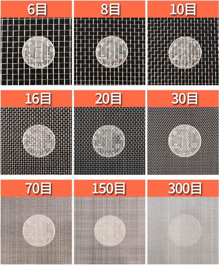 篩網和篩網目數對照