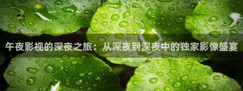 桔子視頻在線觀看：午夜影視的深夜之旅：從深夜到深夜中的獨家影像盛宴
